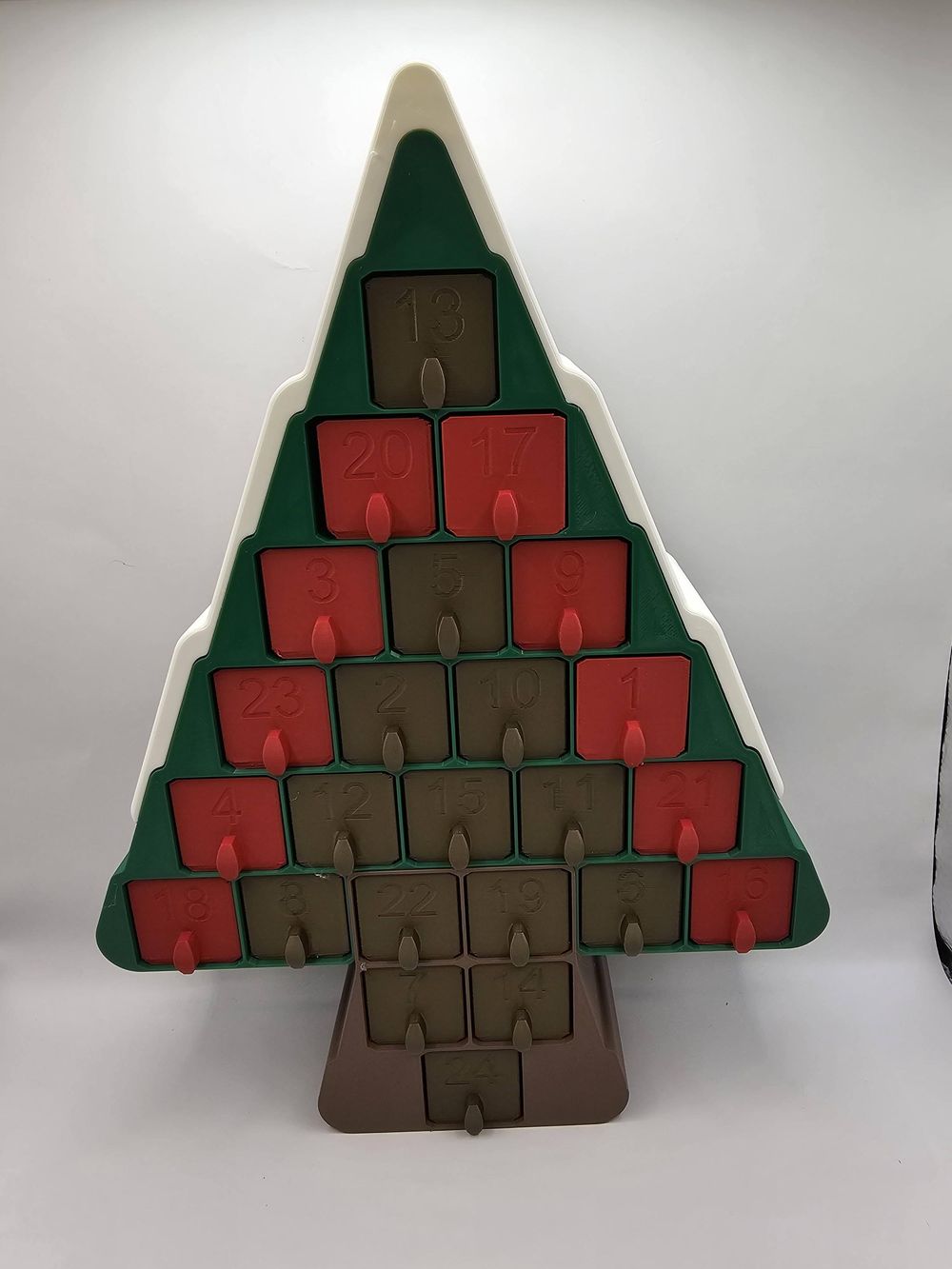 Snowy Christmas Tree Advent Calendar