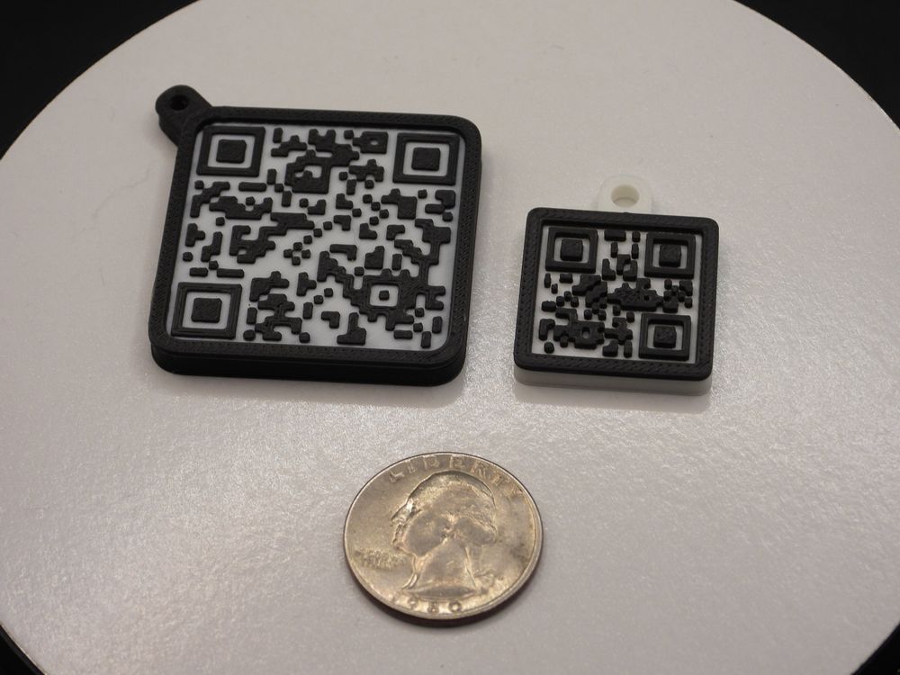 Versatile QR Code Keyring: Your Digital Business Card (Big P...