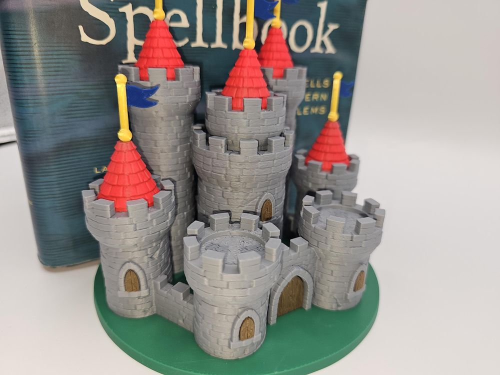 Heroic Bookends: The Castle Guard with Detachable Flag-Bookm...